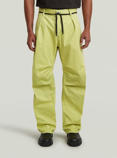 Pleated 3D Denim Pant